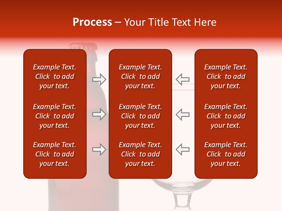 Beer Glass And A Beer Bottle Isolated Against White Background PowerPoint Template