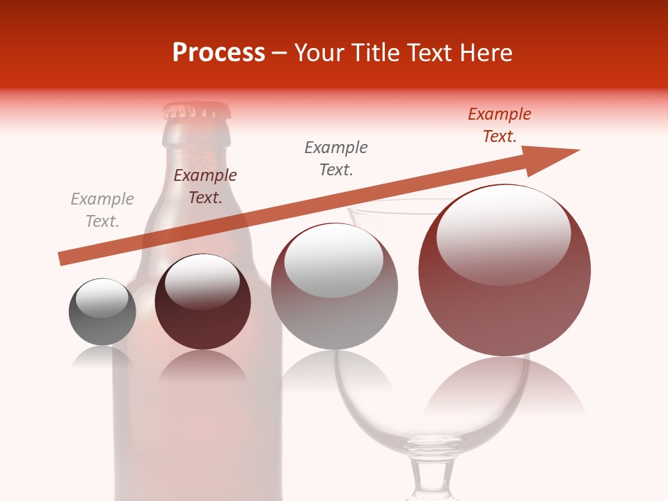 Beer Glass And A Beer Bottle Isolated Against White Background PowerPoint Template