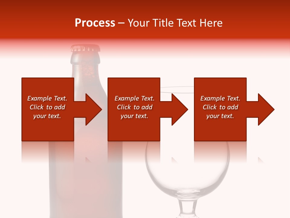 Beer Glass And A Beer Bottle Isolated Against White Background PowerPoint Template