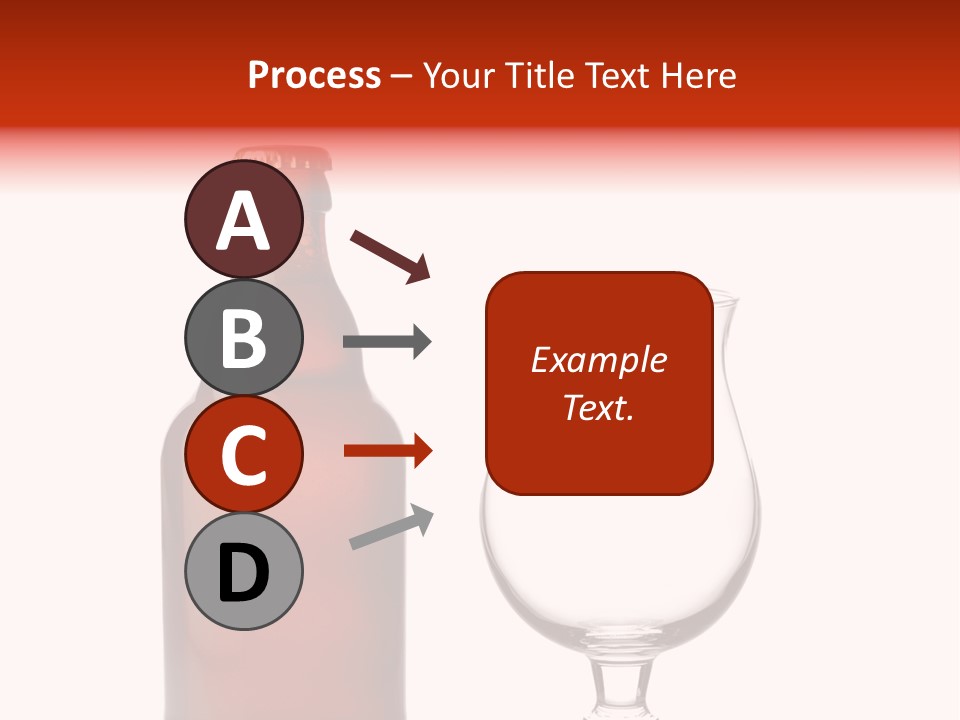 Beer Glass And A Beer Bottle Isolated Against White Background PowerPoint Template