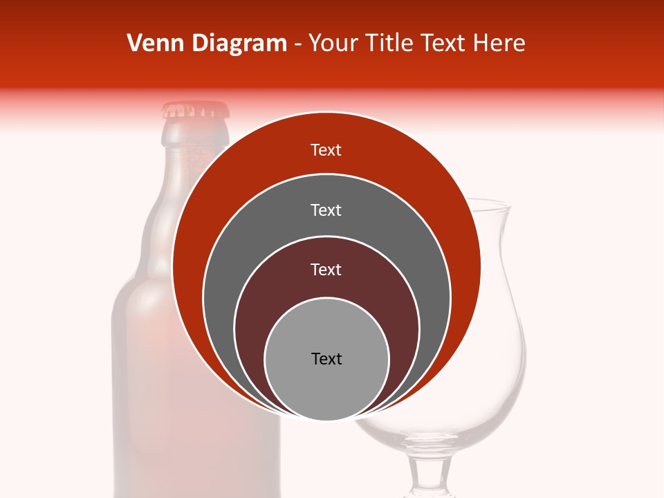 Beer Glass And A Beer Bottle Isolated Against White Background PowerPoint Template