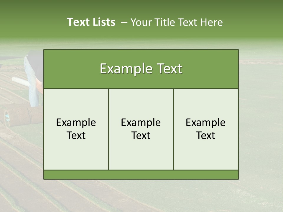 A Man Rolling Turf Grass Sod On Putting Green PowerPoint Template