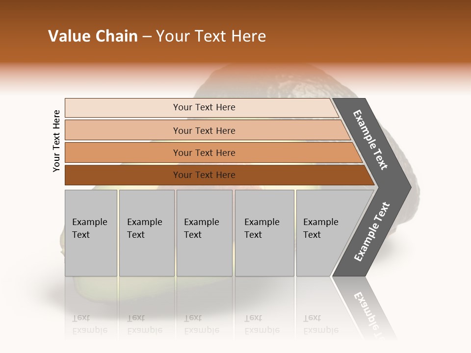 Whole And Half Avocados Isolated On White Background PowerPoint Template