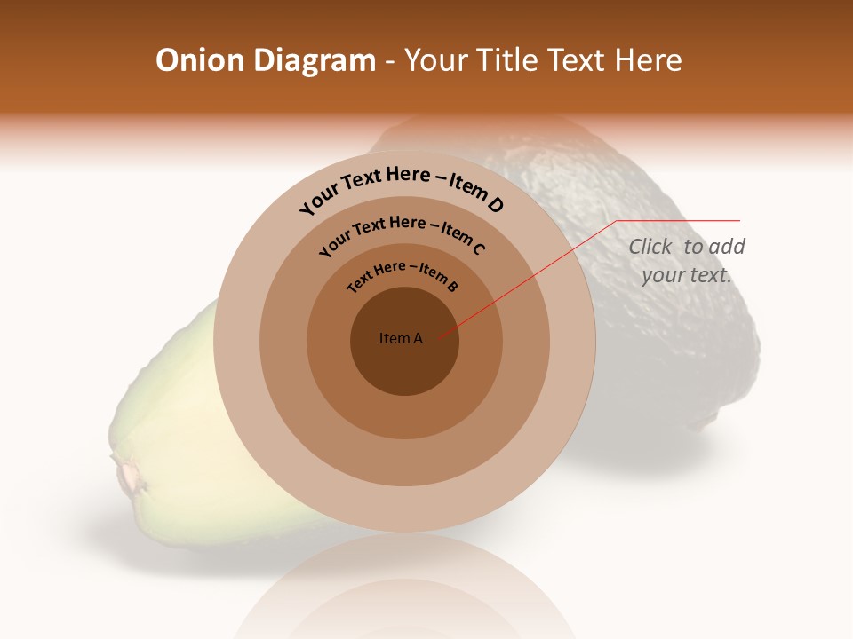 Whole And Half Avocados Isolated On White Background PowerPoint Template