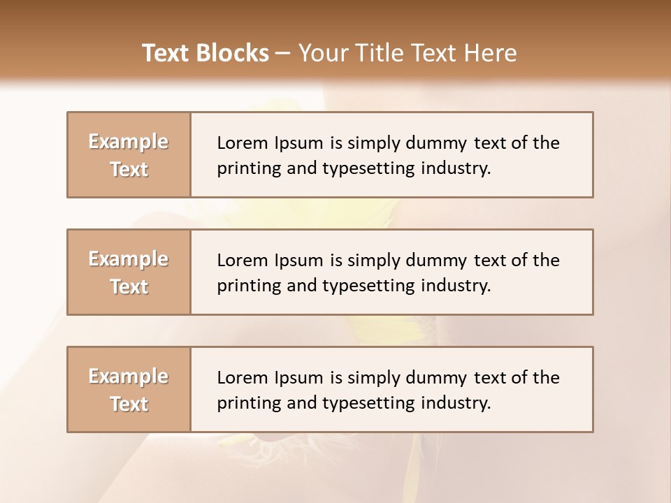 Portrait Of Girl With Yellow Feathers Over White Background PowerPoint Template