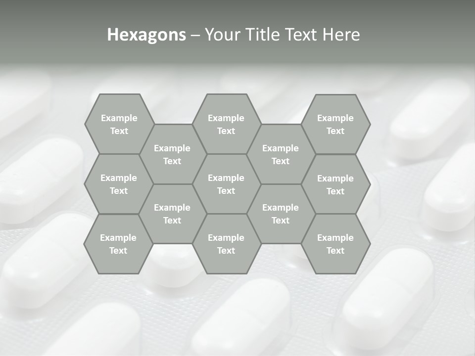 Background Of White Headache Pills In Blisters PowerPoint Template