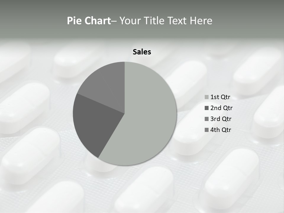 Background Of White Headache Pills In Blisters PowerPoint Template