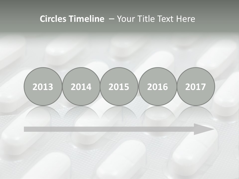 Background Of White Headache Pills In Blisters PowerPoint Template