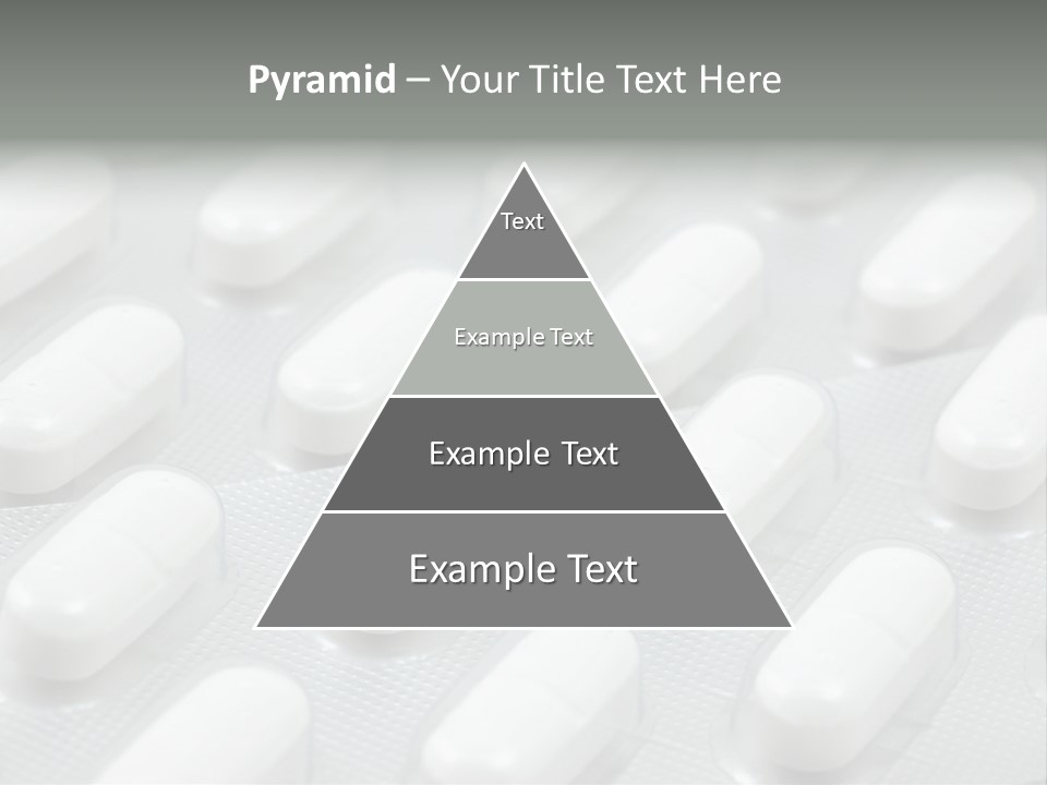 Background Of White Headache Pills In Blisters PowerPoint Template