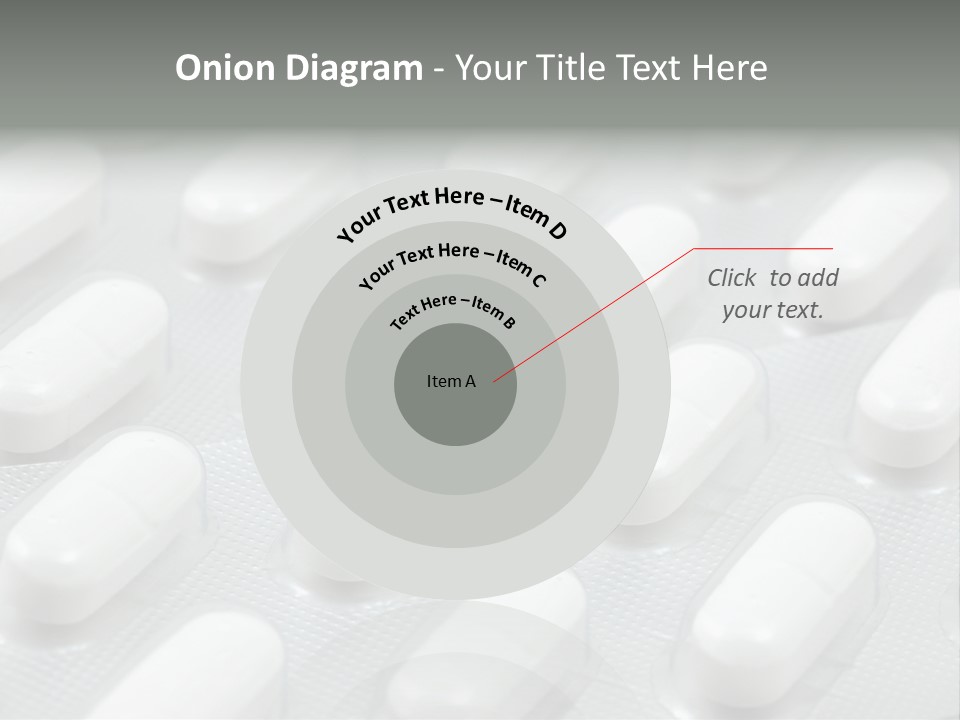 Background Of White Headache Pills In Blisters PowerPoint Template