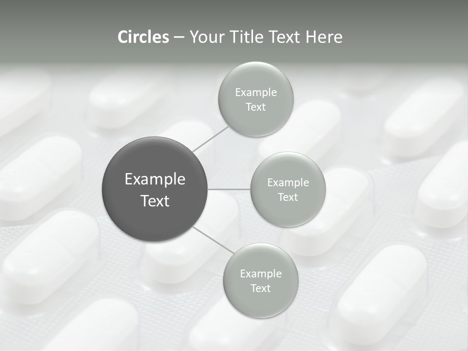 Background Of White Headache Pills In Blisters PowerPoint Template