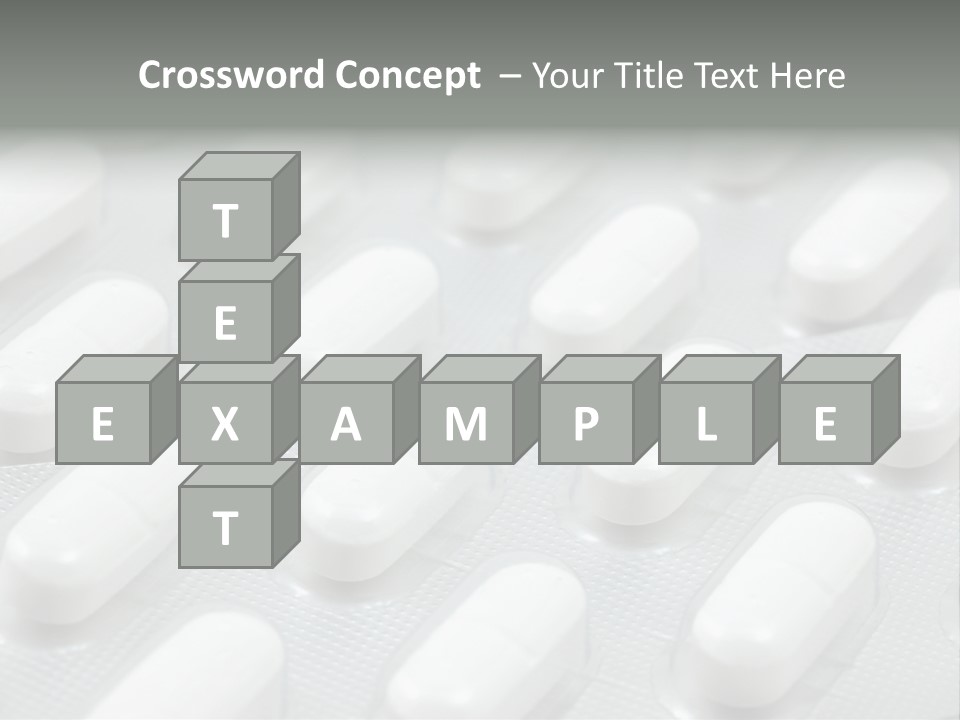 Background Of White Headache Pills In Blisters PowerPoint Template