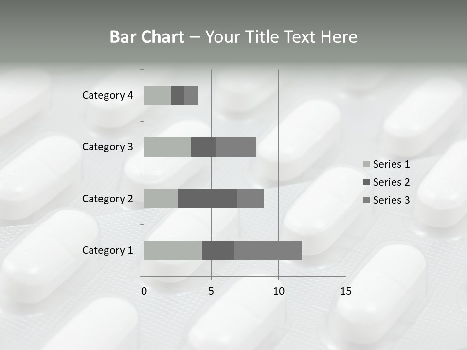Background Of White Headache Pills In Blisters PowerPoint Template