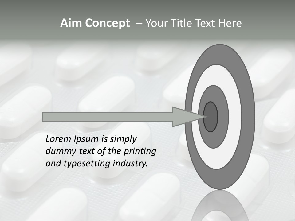 Background Of White Headache Pills In Blisters PowerPoint Template