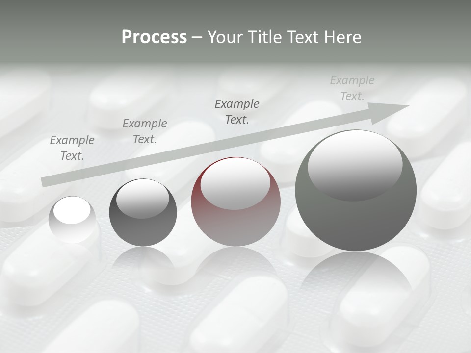 Background Of White Headache Pills In Blisters PowerPoint Template