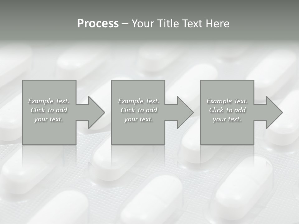 Background Of White Headache Pills In Blisters PowerPoint Template
