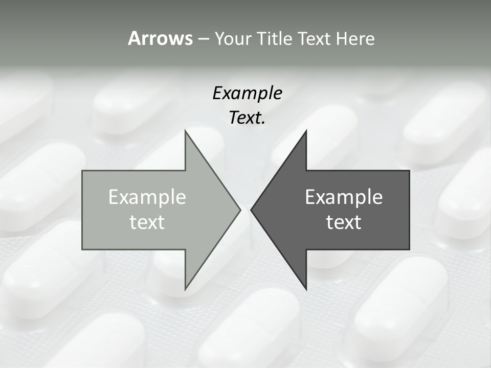 Background Of White Headache Pills In Blisters PowerPoint Template