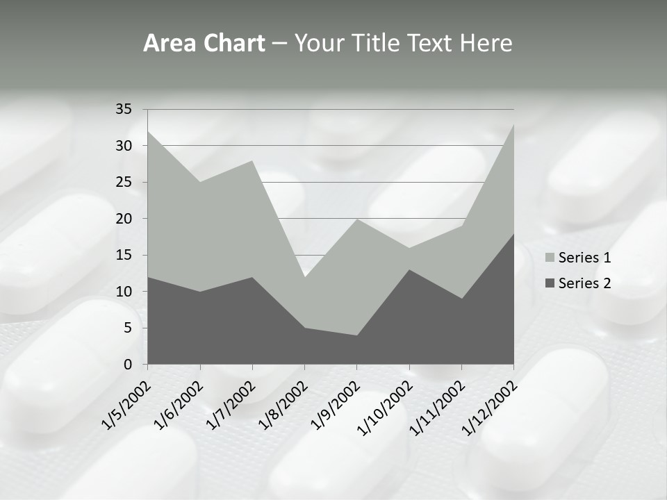 Background Of White Headache Pills In Blisters PowerPoint Template