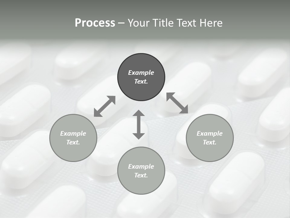 Background Of White Headache Pills In Blisters PowerPoint Template