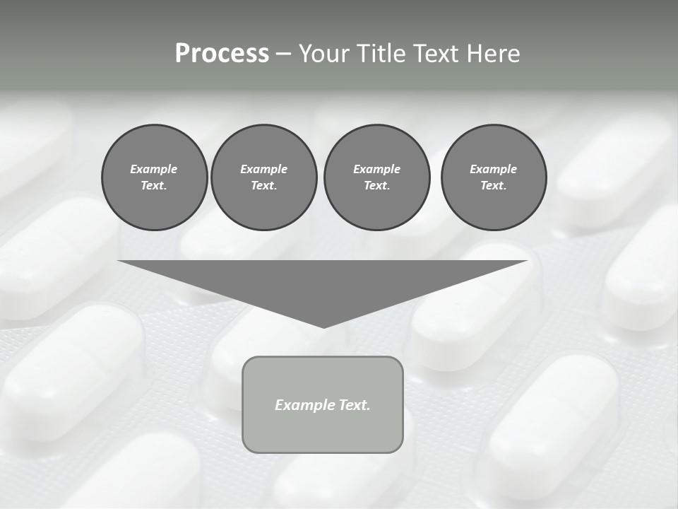 Background Of White Headache Pills In Blisters PowerPoint Template
