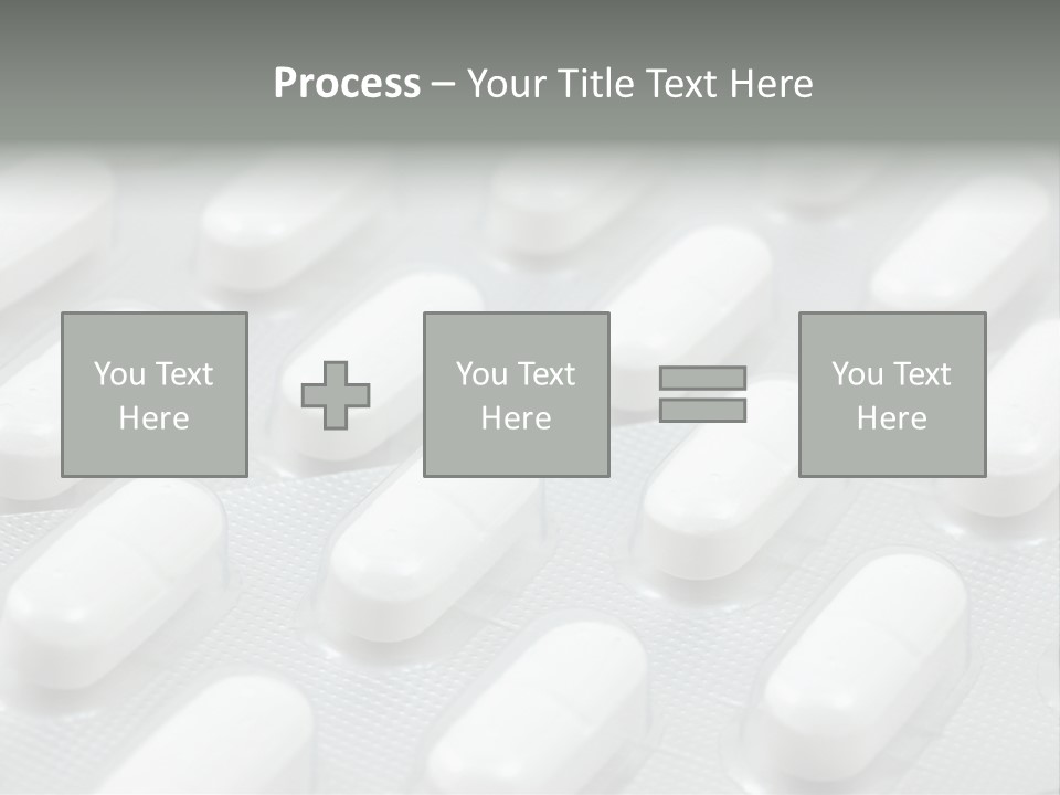 Background Of White Headache Pills In Blisters PowerPoint Template