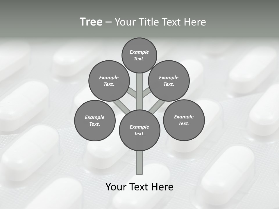 Background Of White Headache Pills In Blisters PowerPoint Template