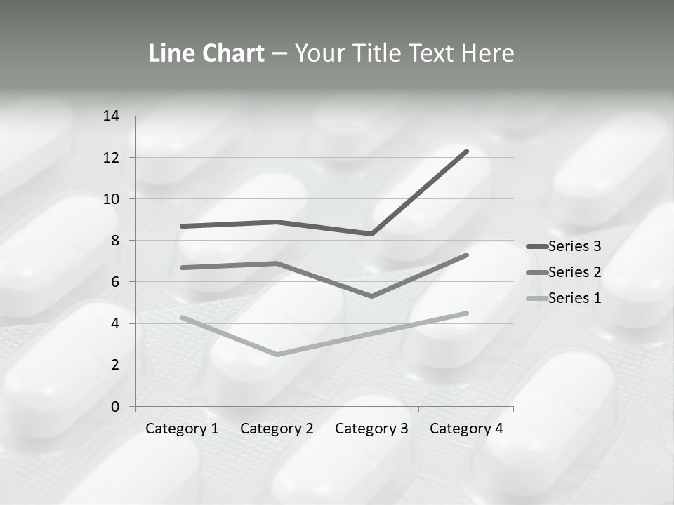 Background Of White Headache Pills In Blisters PowerPoint Template
