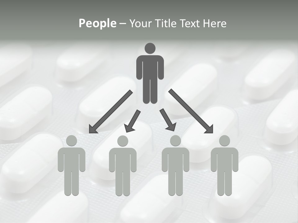 Background Of White Headache Pills In Blisters PowerPoint Template