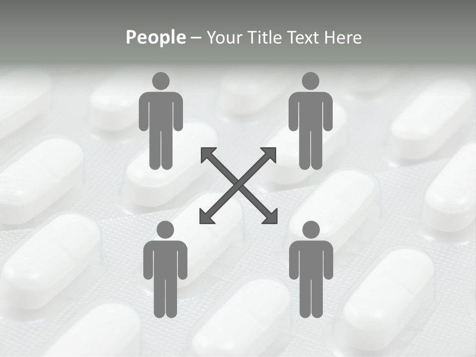 Background Of White Headache Pills In Blisters PowerPoint Template