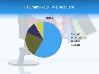 Santa Clause Sticking Hand Out Of Monitor With Gifts PowerPoint Template