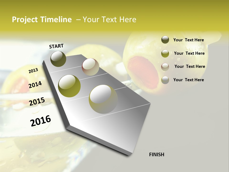 Martini With Olives Isolated On Black Focus On Rim Of Glass. Very Shallow Depth Of Field. PowerPoint Template