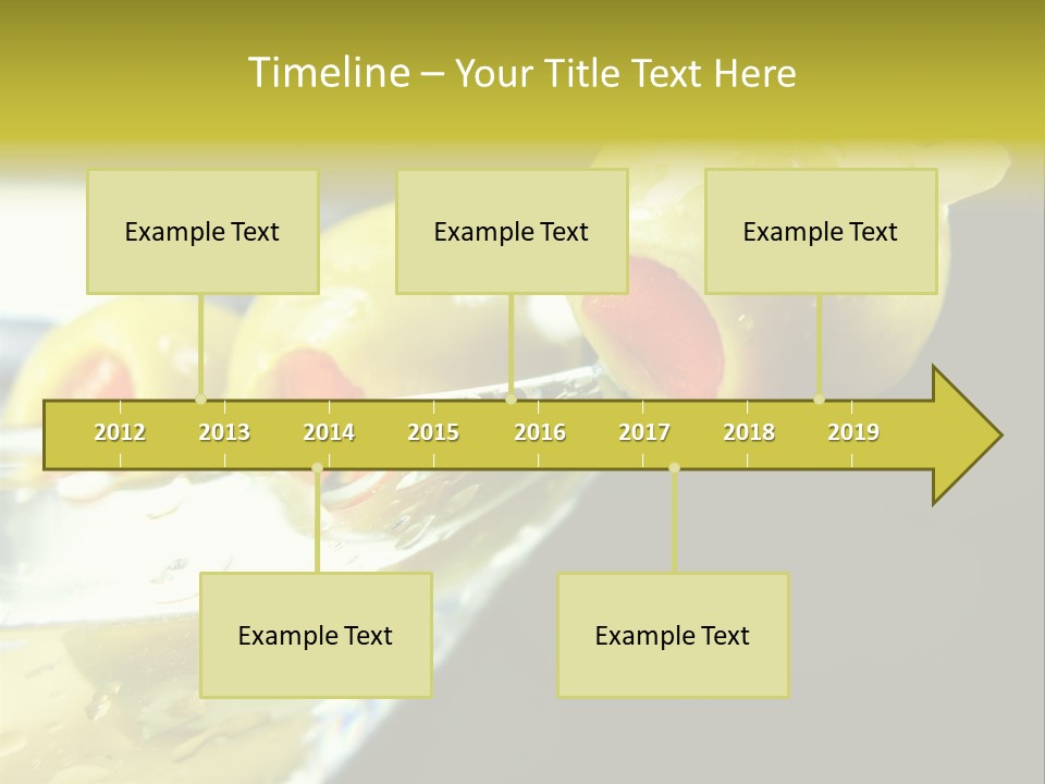 Martini With Olives Isolated On Black Focus On Rim Of Glass. Very Shallow Depth Of Field. PowerPoint Template
