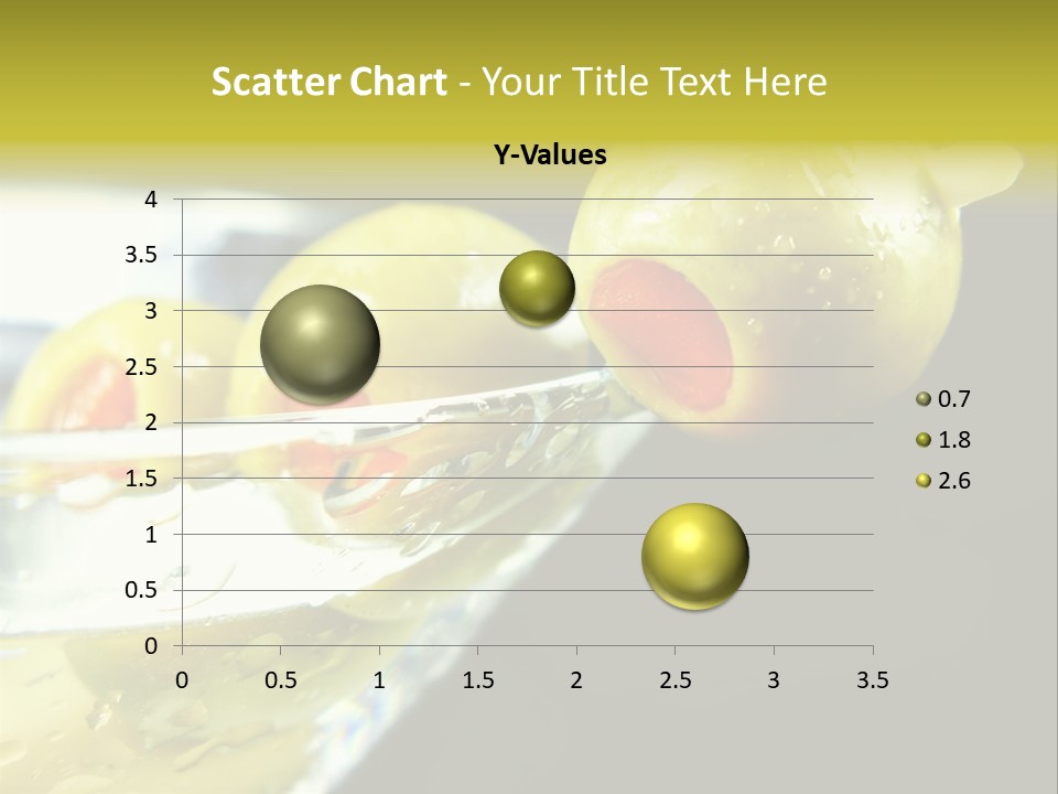 Martini With Olives Isolated On Black Focus On Rim Of Glass. Very Shallow Depth Of Field. PowerPoint Template