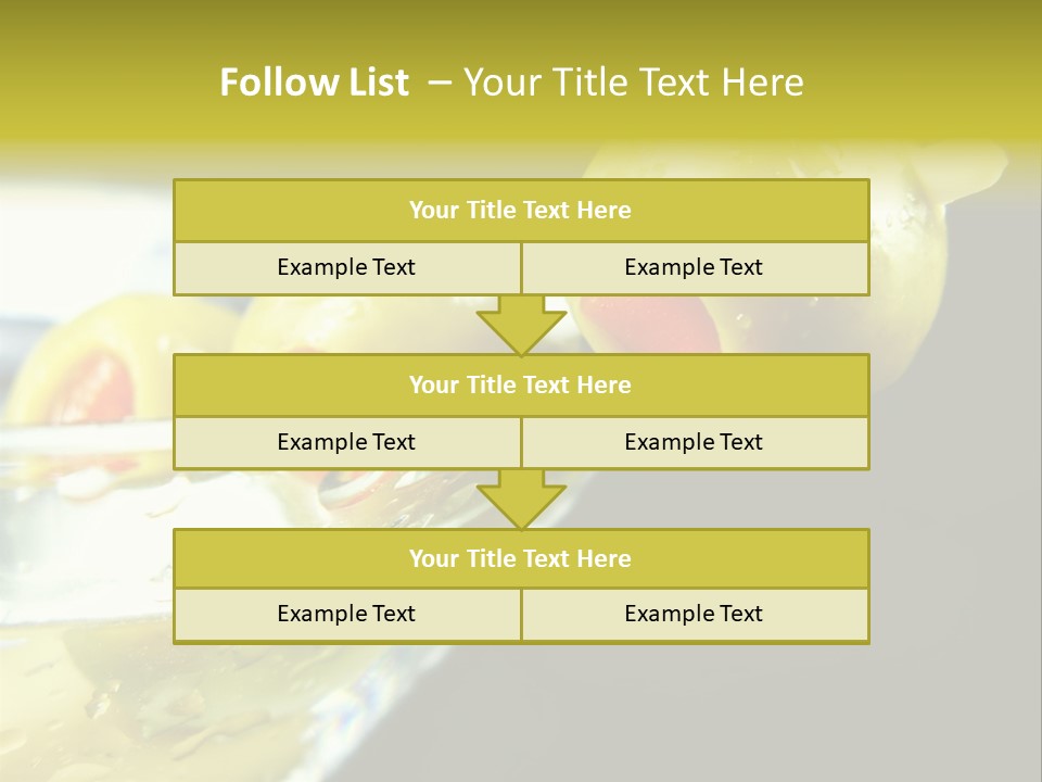 Martini With Olives Isolated On Black Focus On Rim Of Glass. Very Shallow Depth Of Field. PowerPoint Template