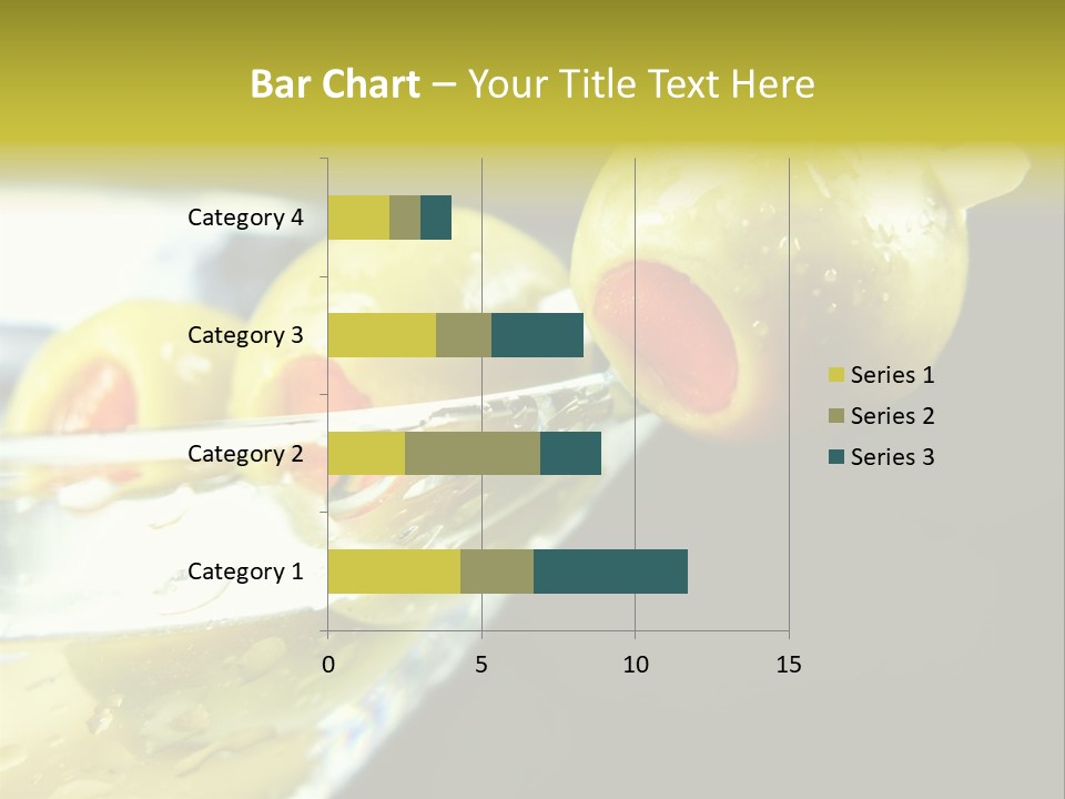 Martini With Olives Isolated On Black Focus On Rim Of Glass. Very Shallow Depth Of Field. PowerPoint Template