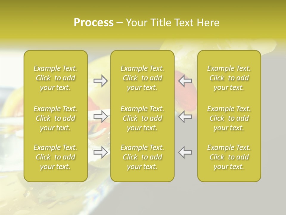 Martini With Olives Isolated On Black Focus On Rim Of Glass. Very Shallow Depth Of Field. PowerPoint Template