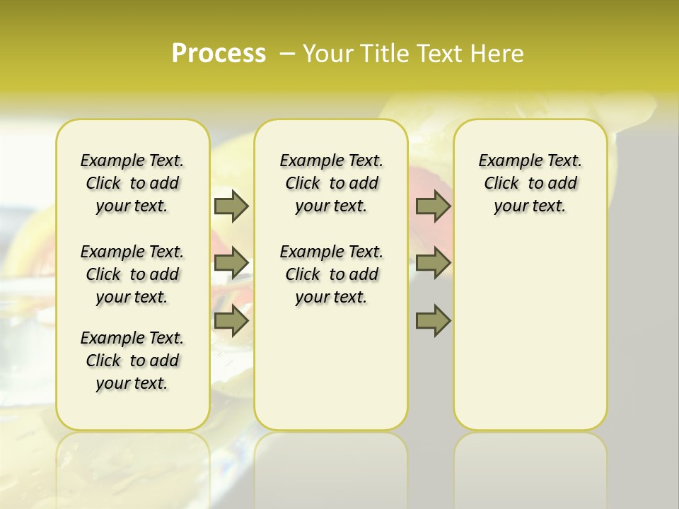 Martini With Olives Isolated On Black Focus On Rim Of Glass. Very Shallow Depth Of Field. PowerPoint Template