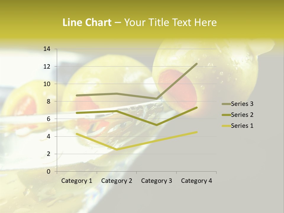 Martini With Olives Isolated On Black Focus On Rim Of Glass. Very Shallow Depth Of Field. PowerPoint Template