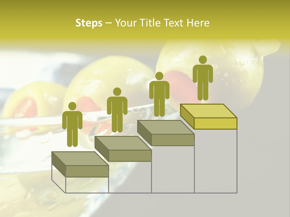 Martini With Olives Isolated On Black Focus On Rim Of Glass. Very Shallow Depth Of Field. PowerPoint Template