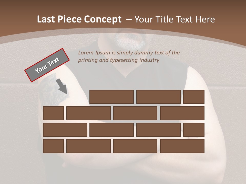 Sad Tough Guy PowerPoint Template