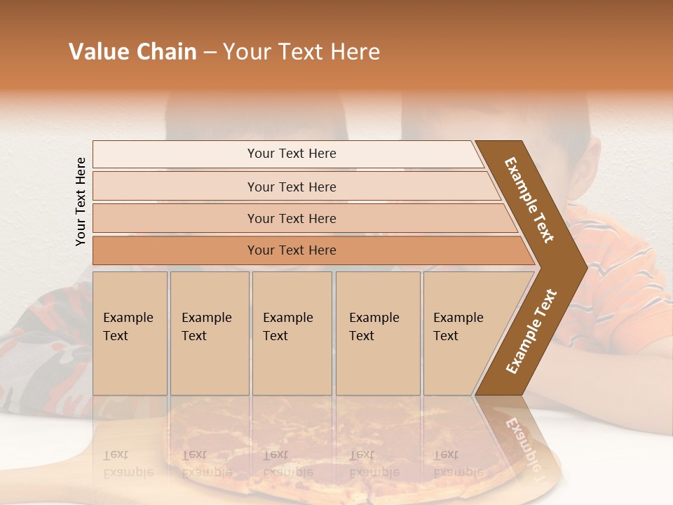 Brothers Ready To Eat A Pepperoni Pizza PowerPoint Template