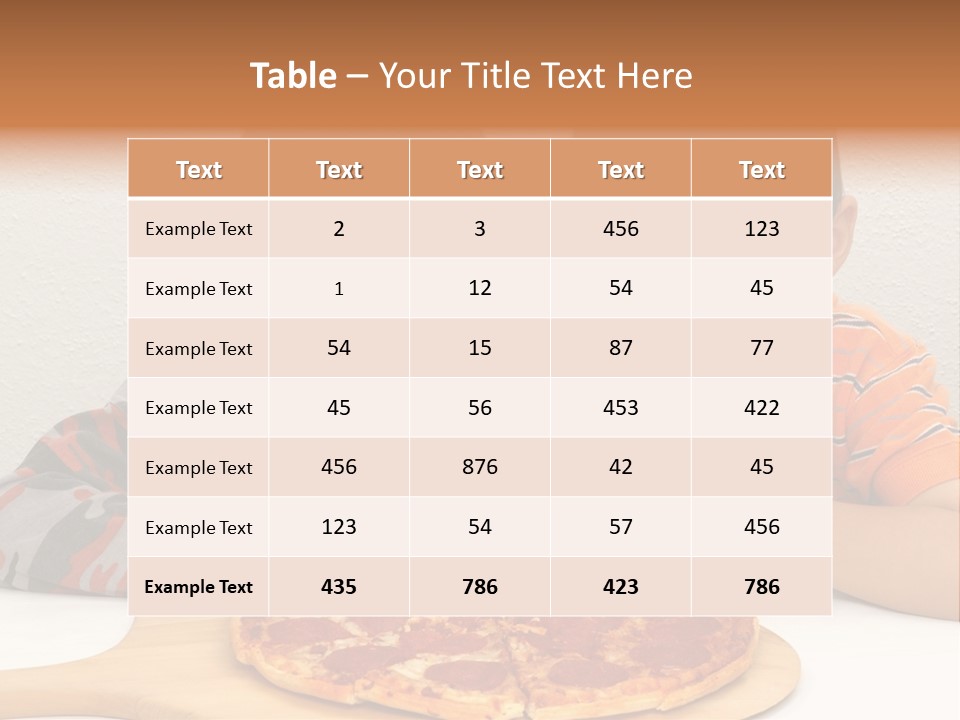 Brothers Ready To Eat A Pepperoni Pizza PowerPoint Template