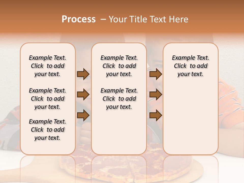 Brothers Ready To Eat A Pepperoni Pizza PowerPoint Template