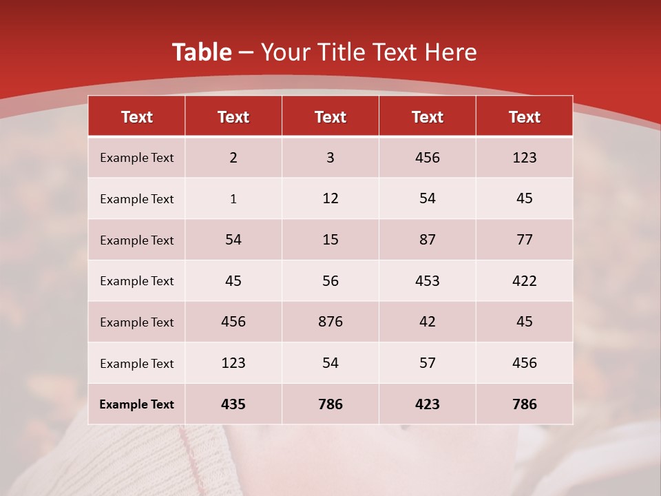 Young Woman Lying In The Fall Leaves PowerPoint Template