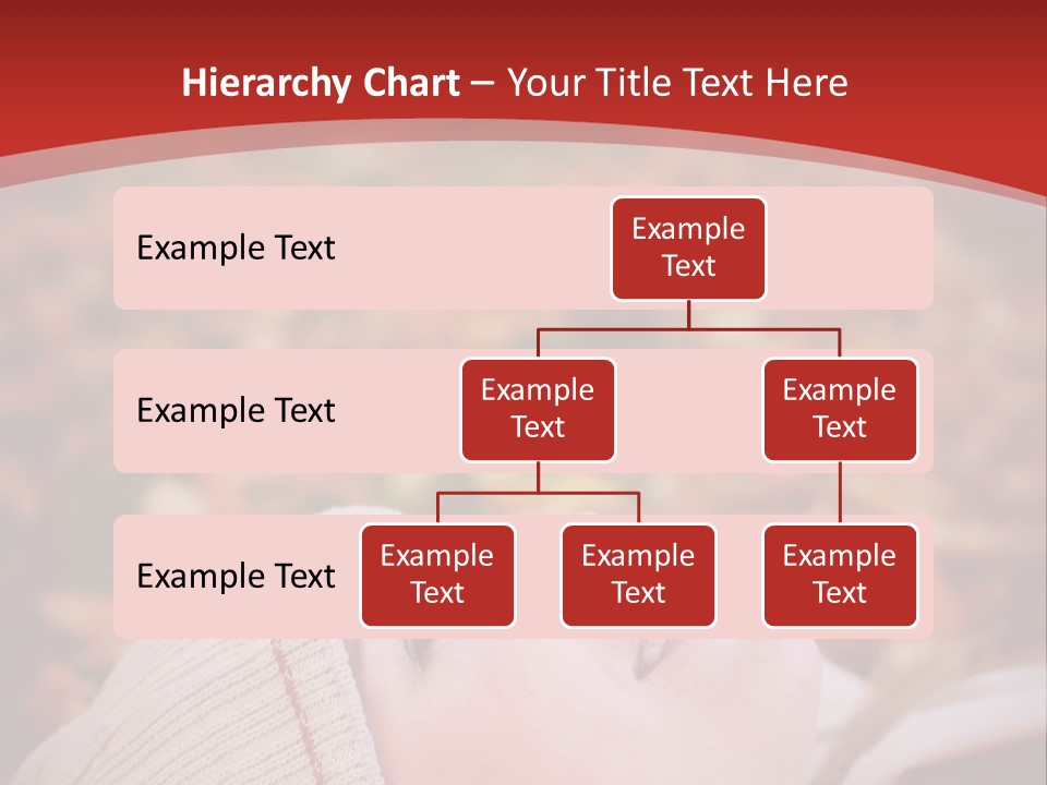 Young Woman Lying In The Fall Leaves PowerPoint Template