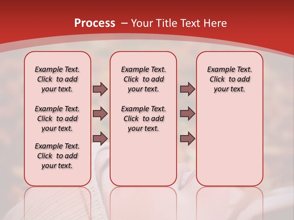 Young Woman Lying In The Fall Leaves PowerPoint Template