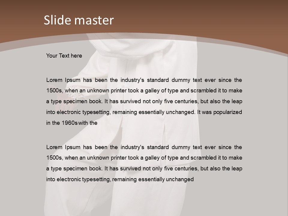 Chinese Elderly Performing Tai Chi Isolated PowerPoint Template