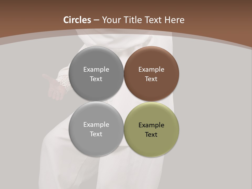 Chinese Elderly Performing Tai Chi Isolated PowerPoint Template