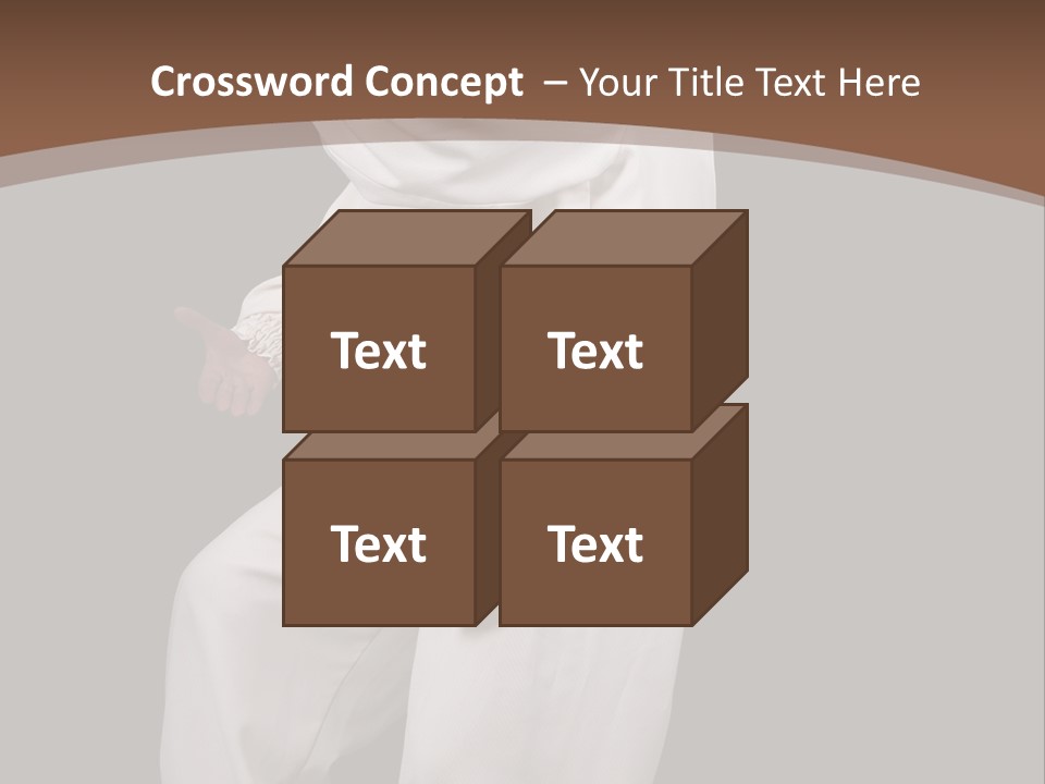 Chinese Elderly Performing Tai Chi Isolated PowerPoint Template