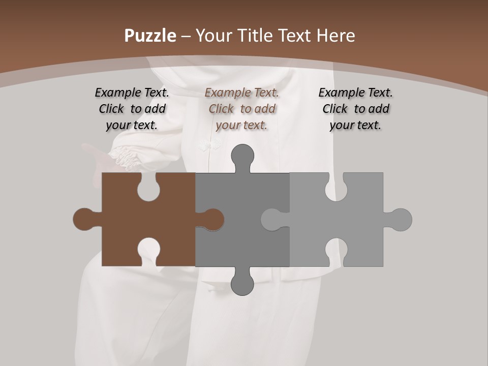 Chinese Elderly Performing Tai Chi Isolated PowerPoint Template